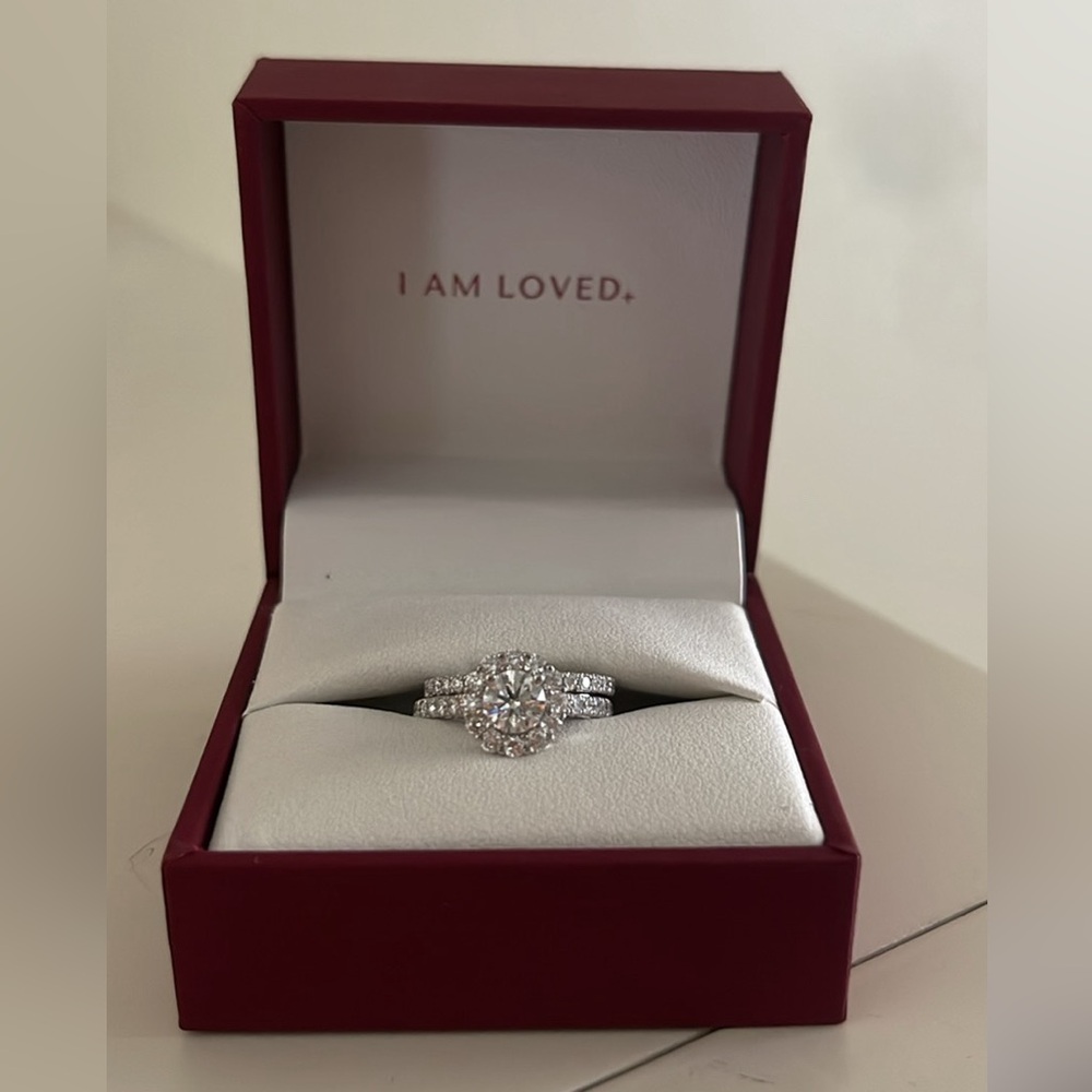 Contemporary Jenny Peckham Bridal Ring set